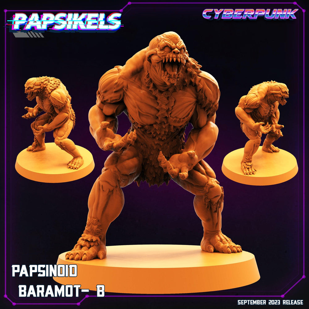 3D Printed Papsikels September 2023 Cyberpunk Papsinoid Baramot Set 28mm 32mm (Online Only)