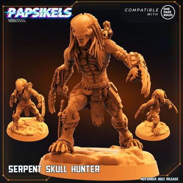 3D Printed Papsikels Serpent Skull Hunter Skull Hunters Army Bundle 2 28mm 32mm (Online Only)