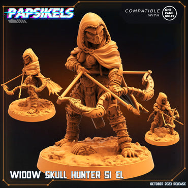 3D Printed Papsikels Siel Widow Skull Hunter Set 28mm 32mm (Online Only)