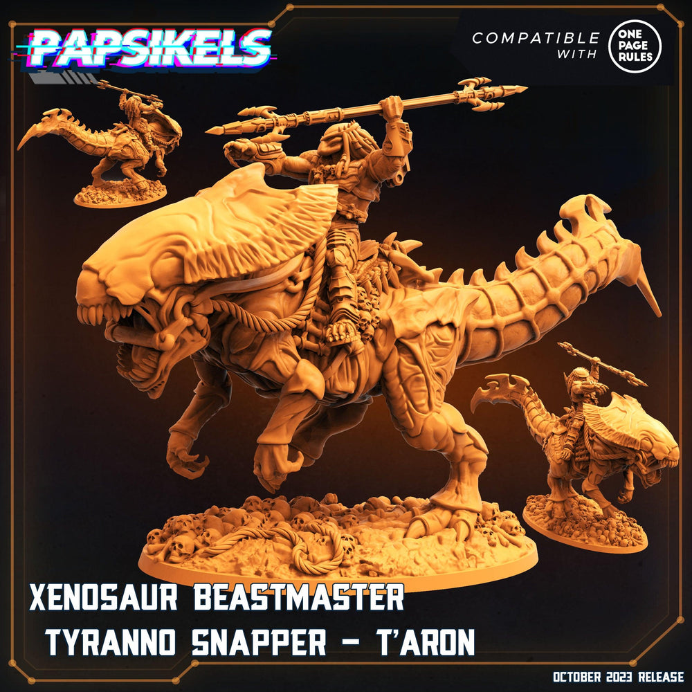 3D Printed Papsikels Taron Xenosaur Beastmaster Tyranno Snapper Set 28mm 32mm (Online Only)