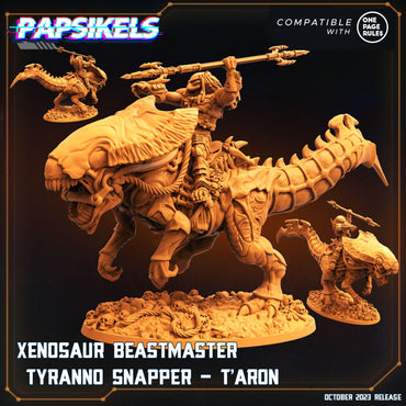 3D Printed Papsikels Taron Xenosaur Beastmaster Tyranno Snapper Set 28mm 32mm (Online Only)