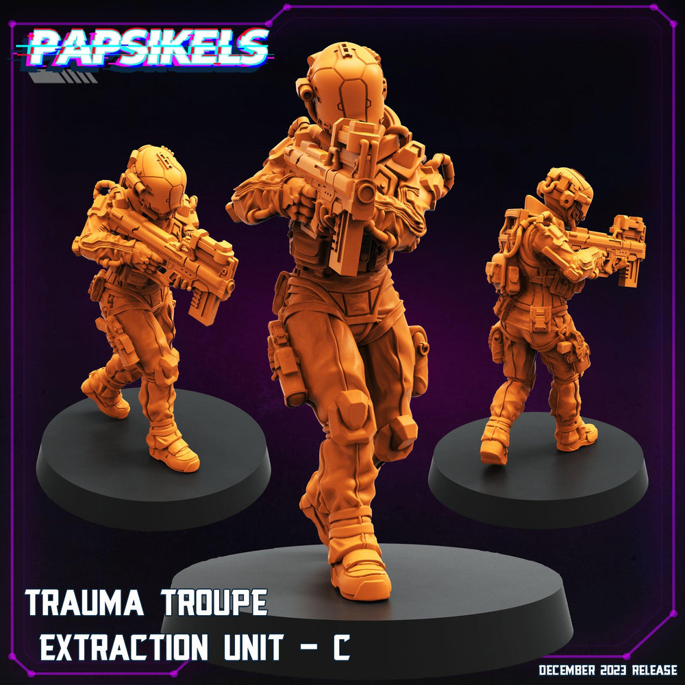 3D Printed Papsikels Trauma Troupe Extraction Unit Set January 2024 Cyberpunk 28mm 32mm (Online Only)
