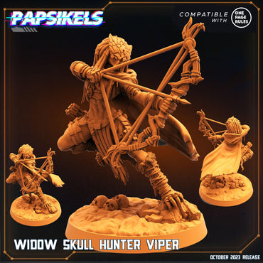 3D Printed Papsikels Viper Widow Skull Hunter Set 28mm 32mm (Online Only)