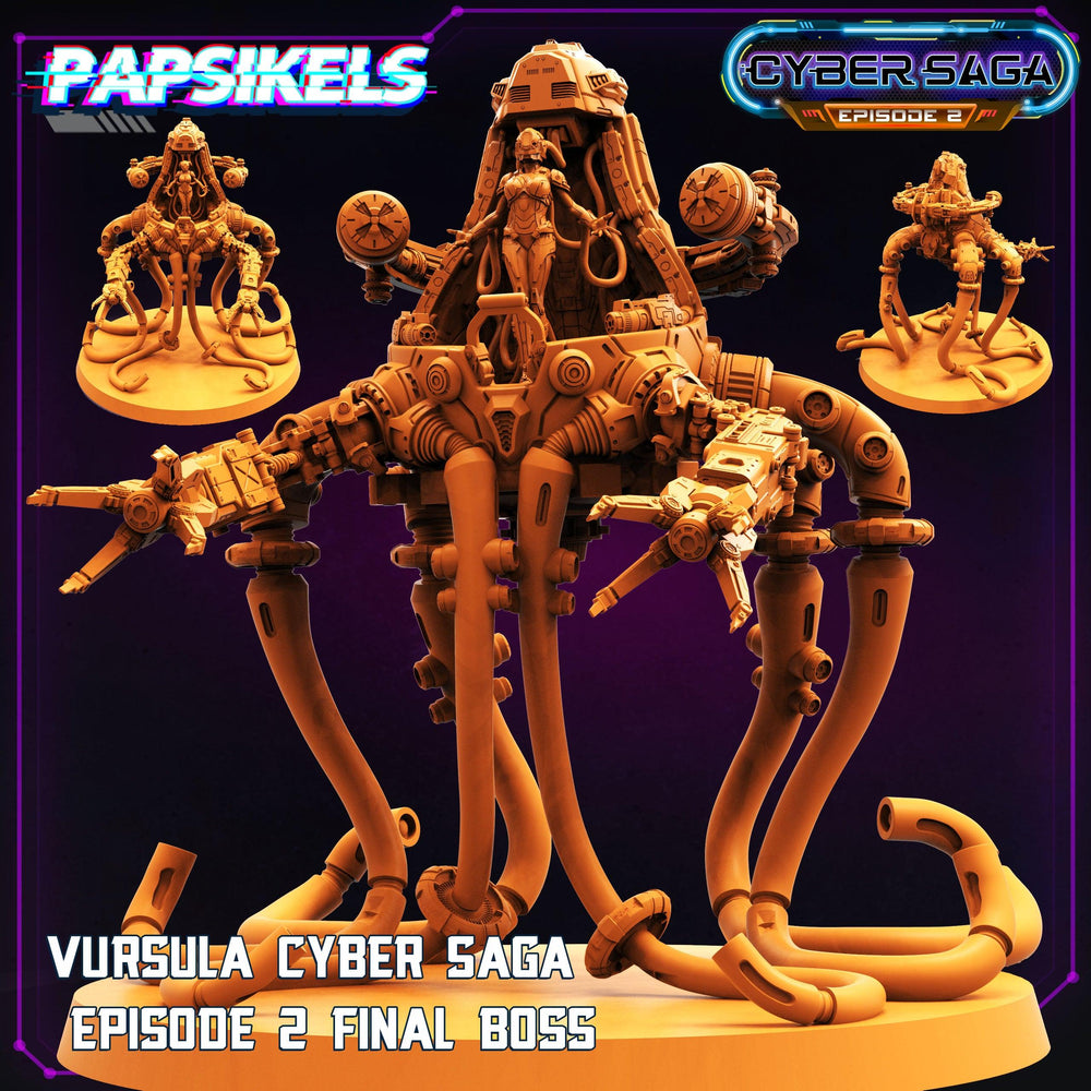 3D Printed Papsikels - Vursula Cyber Saga Episode 2 Final Boss - 28mm 32mm (Online Only)