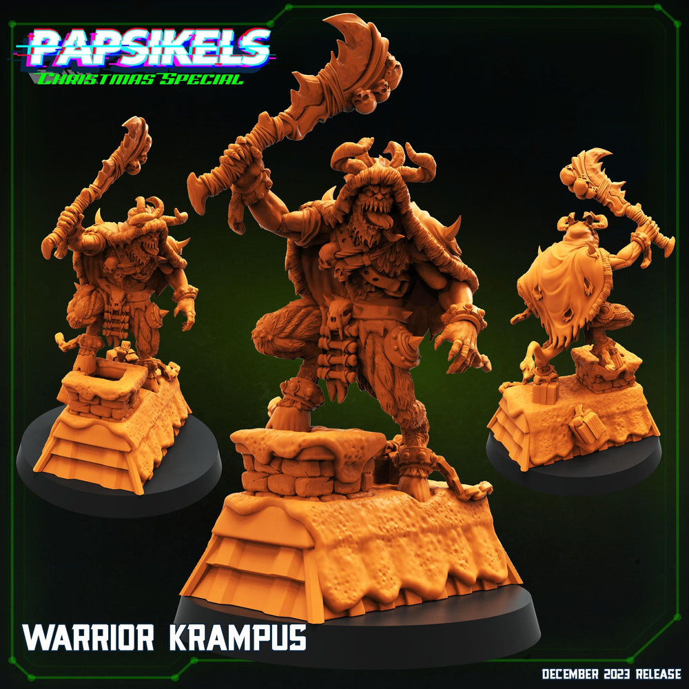 3D Printed Papsikels Warrior Krampus 28mm 32mm (Online Only)