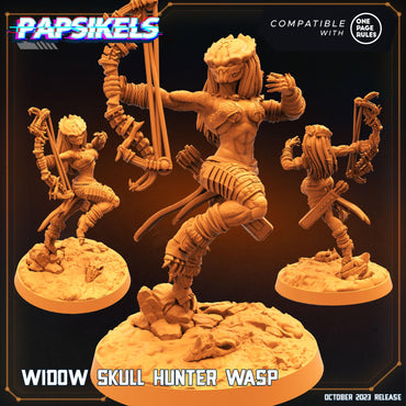 3D Printed Papsikels Wasp Widow Skull Hunter Set 28mm 32mm (Online Only)