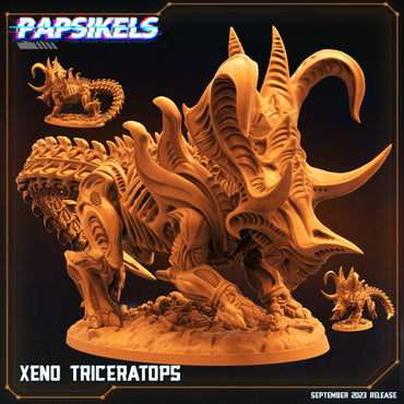 3D Printed Papsikels Xeno Triceratops 28mm 32mm (Online Only)