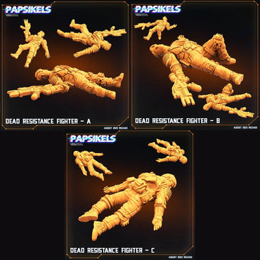 3D Printed Papsikels Xenowars Genesis Dead Resistance Fighter Set 28mm 32mm (Online Only)