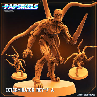 3D Printed Papsikels Xenowars Genesis Exterminator Ret 7 Set 28mm 32mm (Online Only)