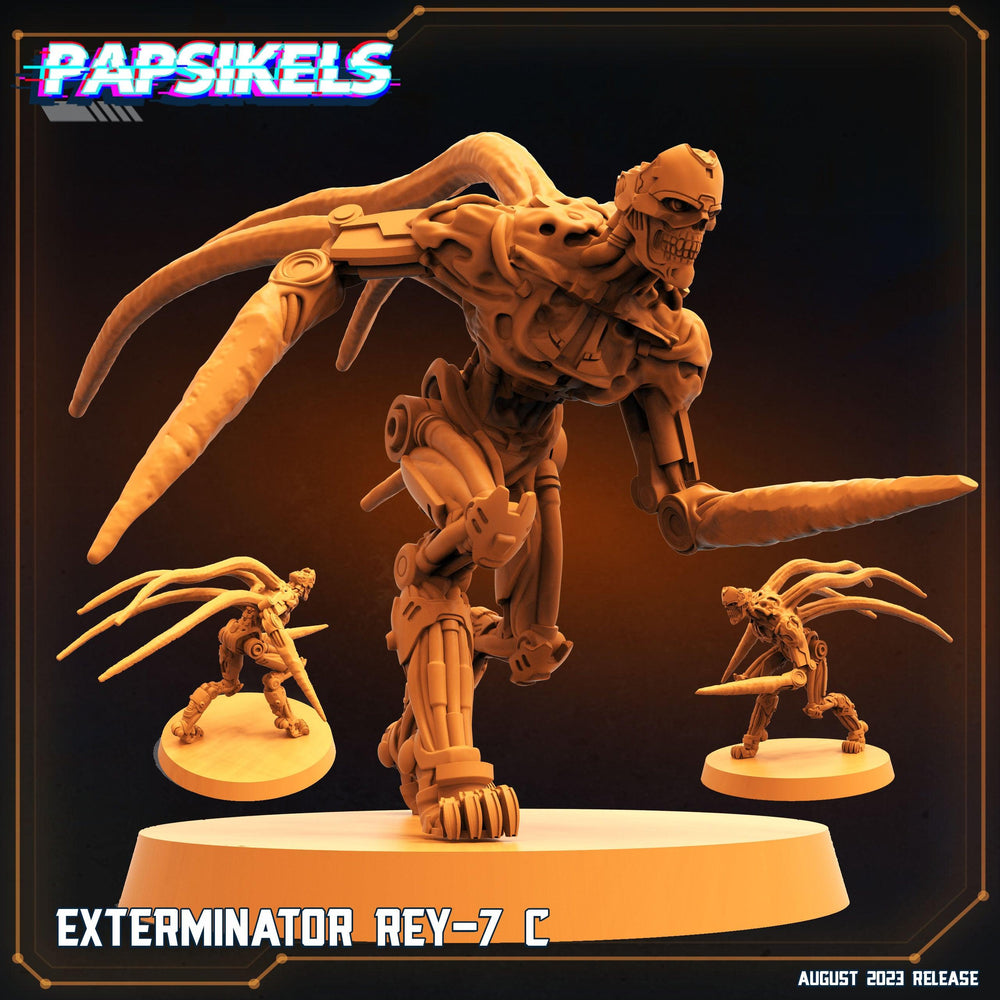 3D Printed Papsikels Xenowars Genesis Exterminator Ret 7 Set 28mm 32mm (Online Only)