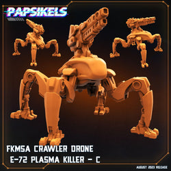 3D Printed Papsikels Xenowars Genesis Fkmsa Crawler Drone E 72 Plasma Killer Set 28mm 32mm (Online Only)