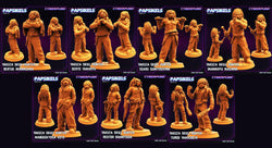 3D Printed Papsikels - Yakuza Skull Hunter Set March 2023 Cyberpunk - 28mm 32mm (Online Only)