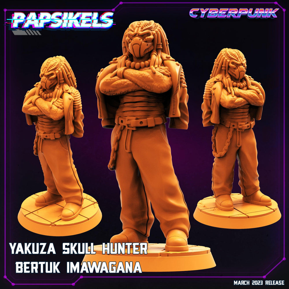 3D Printed Papsikels - Yakuza Skull Hunter Set March 2023 Cyberpunk - 28mm 32mm (Online Only)