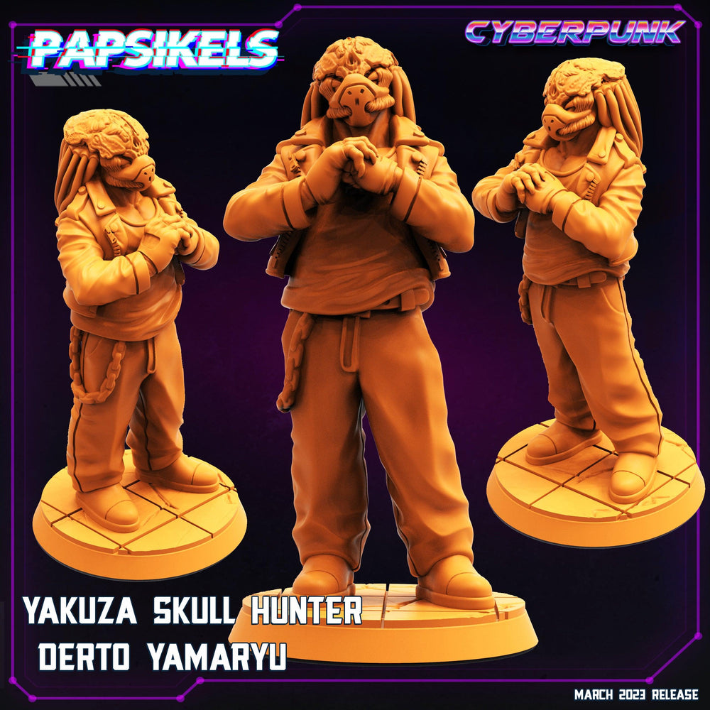 3D Printed Papsikels - Yakuza Skull Hunter Set March 2023 Cyberpunk - 28mm 32mm (Online Only)