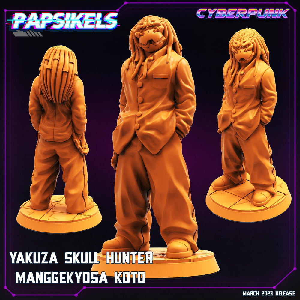 3D Printed Papsikels - Yakuza Skull Hunter Set March 2023 Cyberpunk - 28mm 32mm (Online Only)