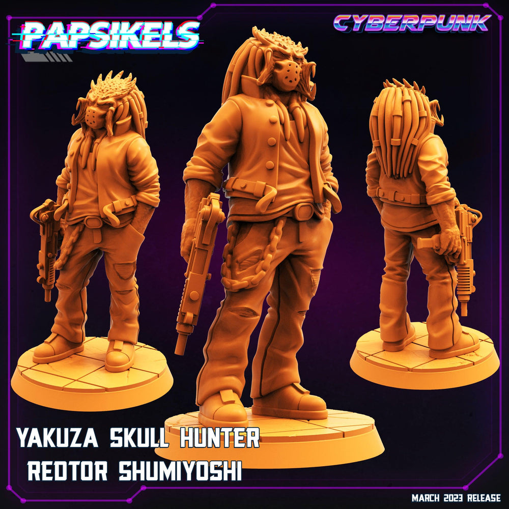 3D Printed Papsikels - Yakuza Skull Hunter Set March 2023 Cyberpunk - 28mm 32mm (Online Only)