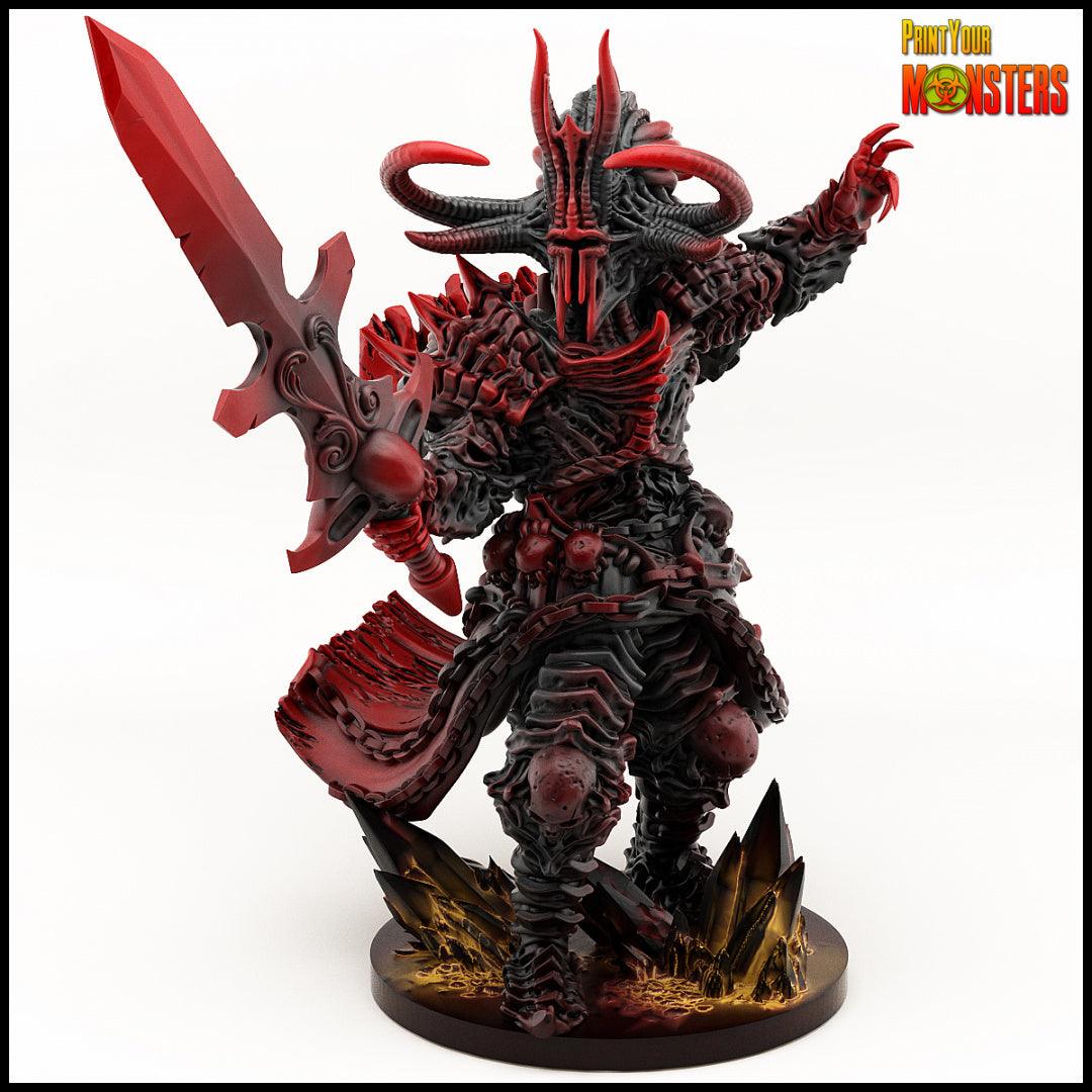 3D Printed Print your Monster Death Knight 28 32mm D&D (Online Only)