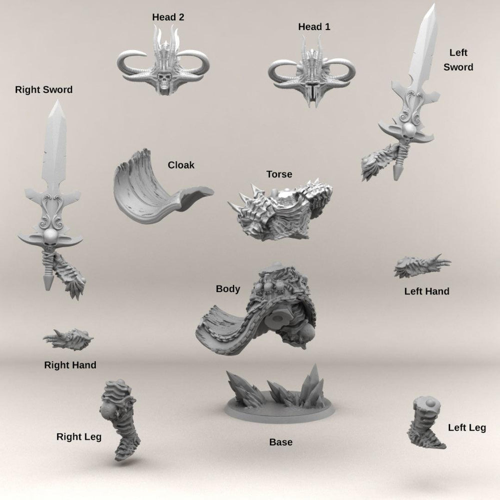 3D Printed Print your Monster Death Knight 28 32mm D&D (Online Only)