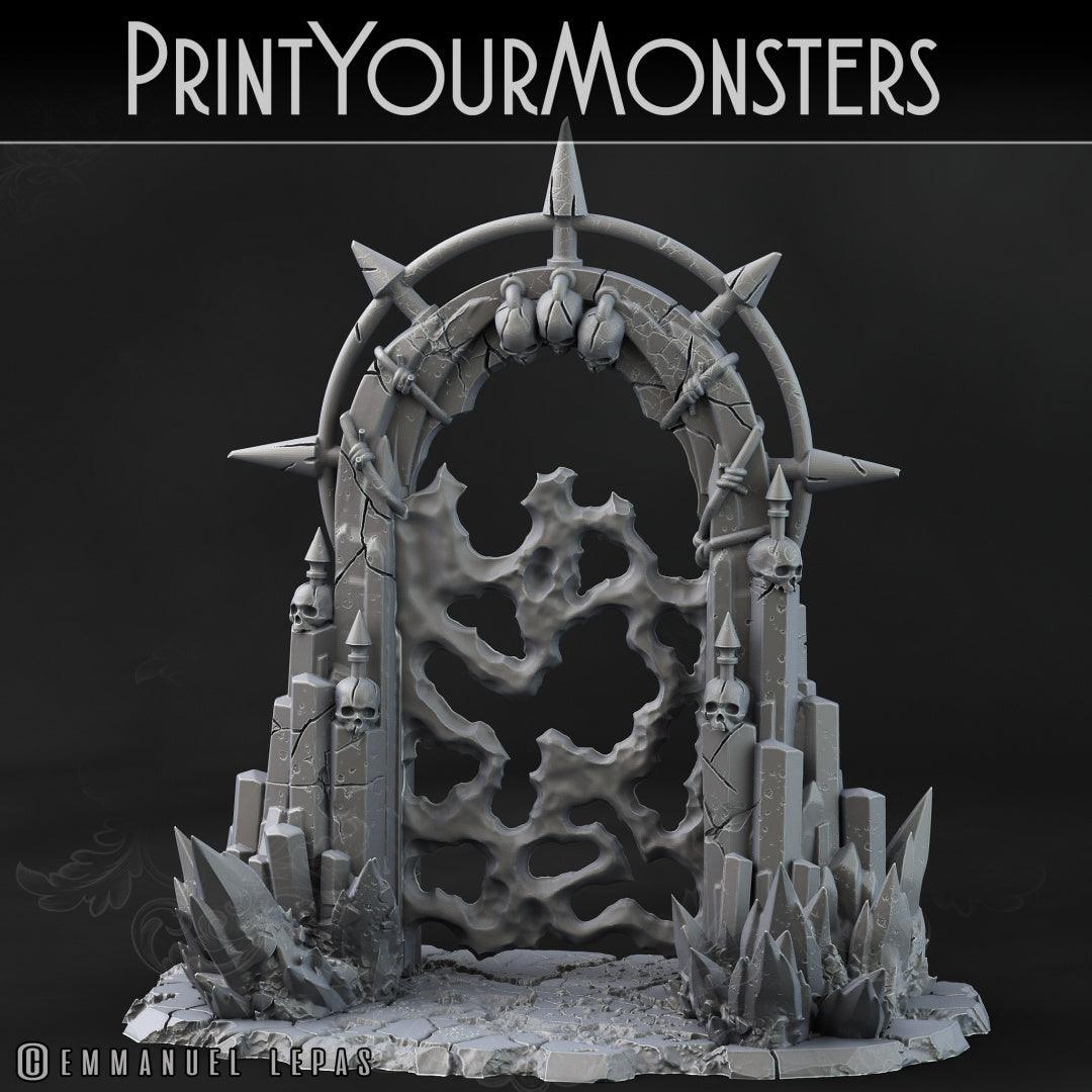 3D Printed Print your Monster Demon Portal 28 32mm D&D (Online Only)