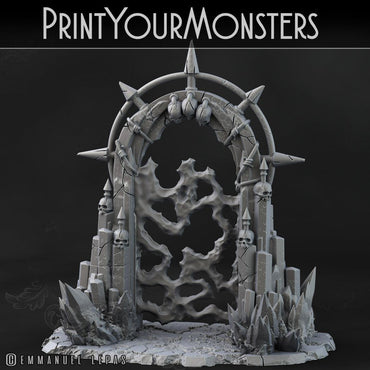 3D Printed Print your Monster Demon Portal 28 32mm D&D (Online Only)