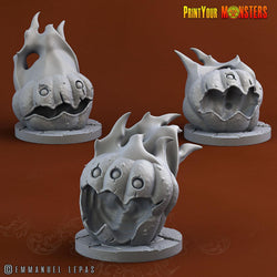 3D Printed Print your Monster Fire Pumpkins Pumpkins From Hell 28 32mm D&D (Online Only)