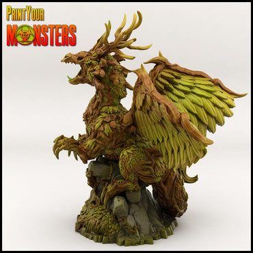 3D Printed Print your Monster Forest Dragon 28 32mm D&D (Online Only)