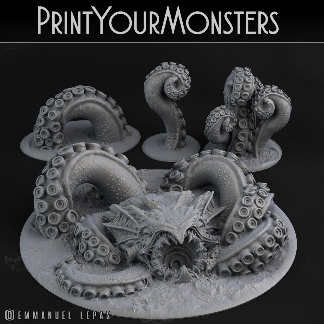 3D Printed Print your Monster Giant Monster Kraken 28 32mm D&D (Online Only)