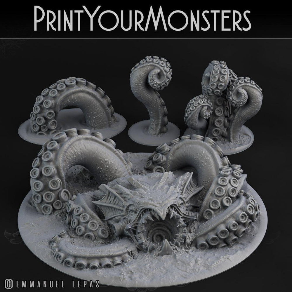 3D Printed Print your Monster Giant Monster Kraken 28 32mm D&D (Online Only)
