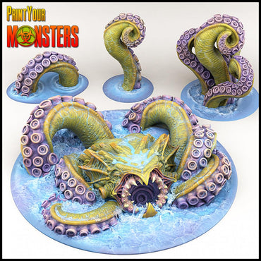 3D Printed Print your Monster Giant Monster Kraken 28 32mm D&D (Online Only)
