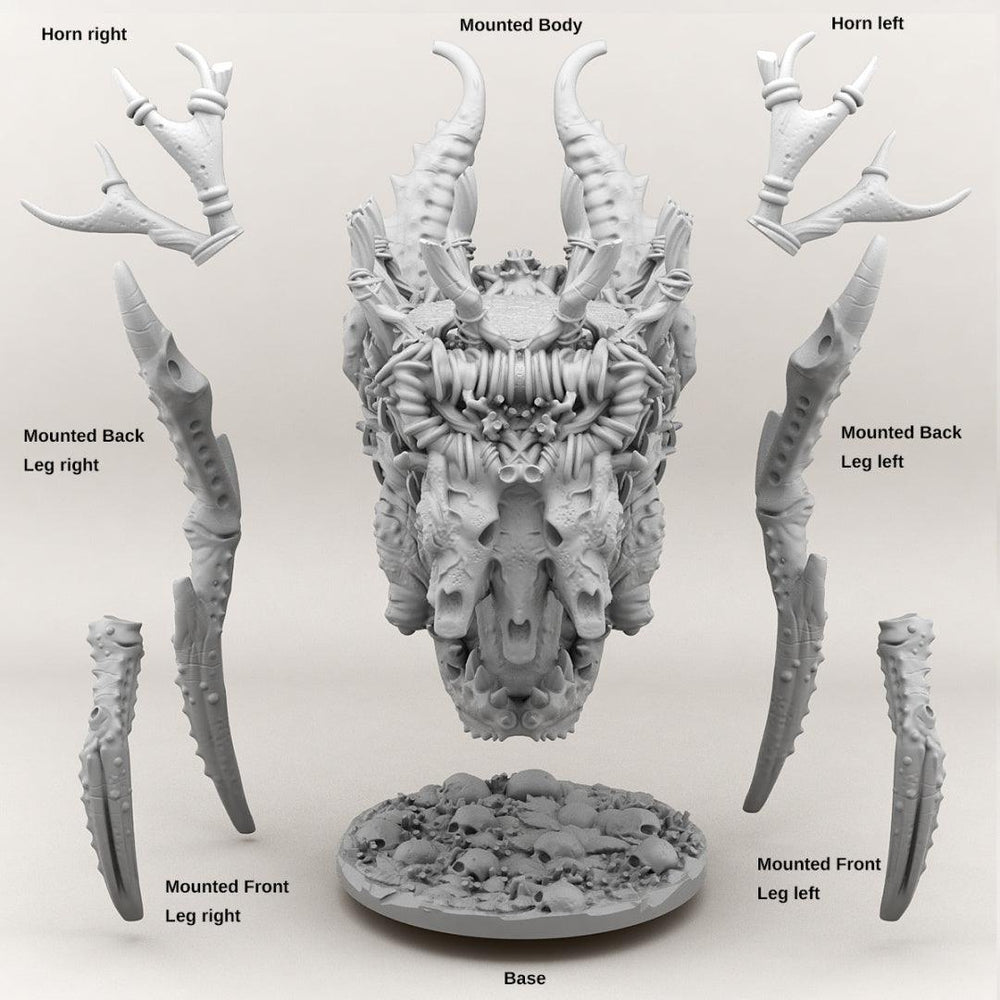 3D Printed Print your Monster Giant Mounted Forest Creature 28 32mm D&D (Online Only)