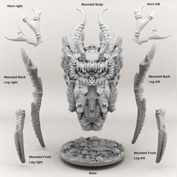 3D Printed Print your Monster Giant Mounted Forest Creature 28 32mm D&D (Online Only)