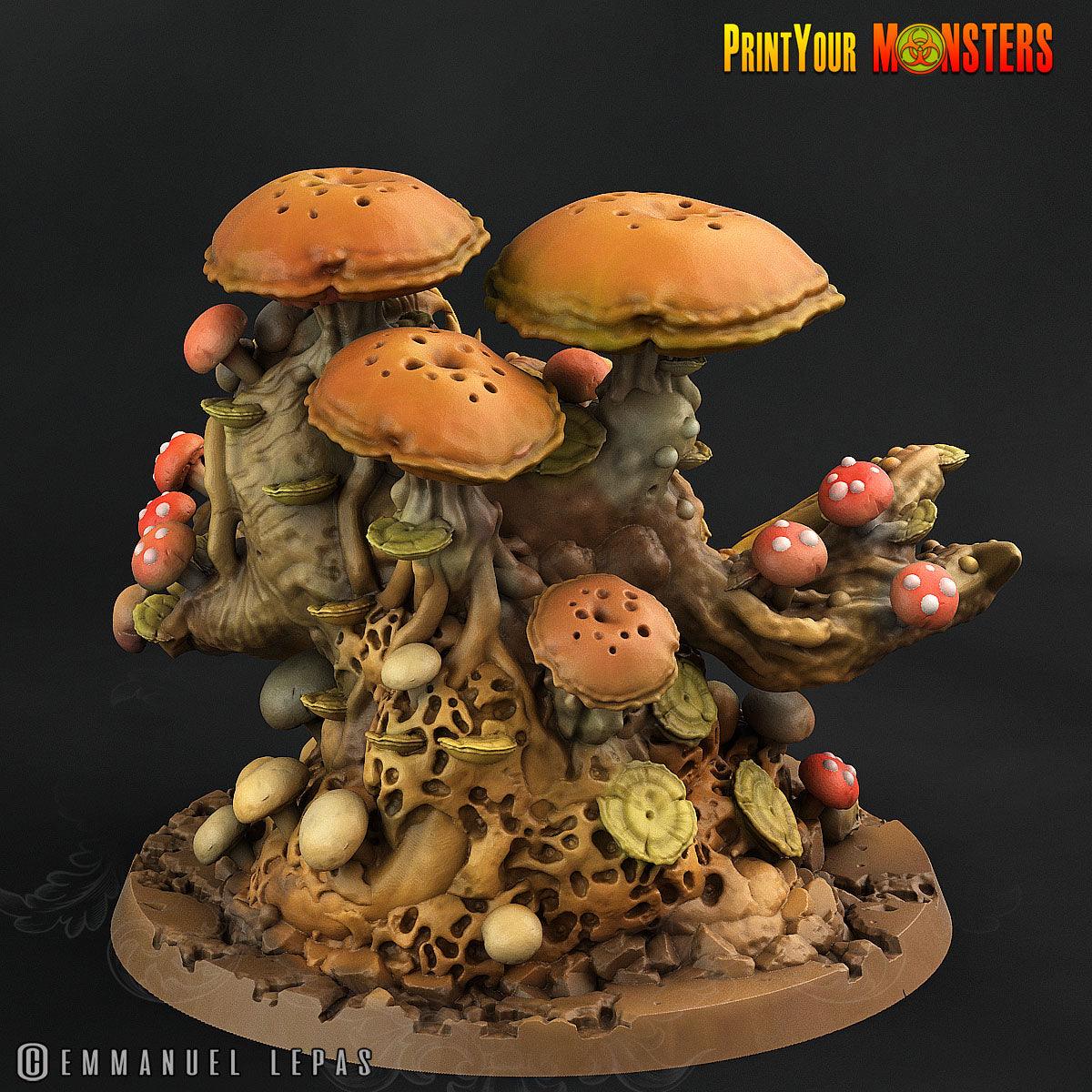3D Printed Print Your Monster Giant Mushroom Monster The Lost Mushrooms 28mm - 32mm D&D Wargaming (Online Only)
