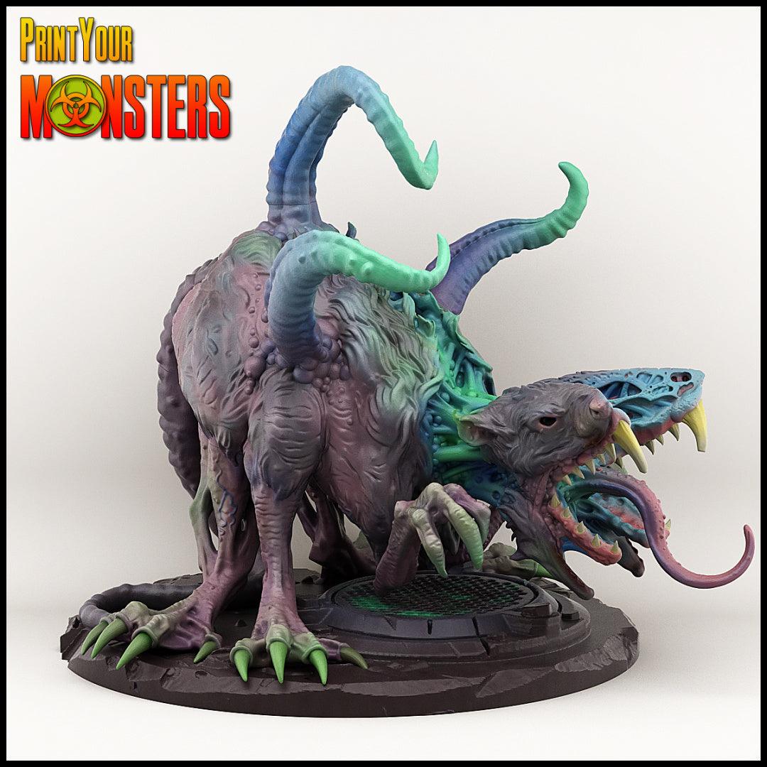 3D Printed Print your Monster Giant Mutant Rat 28 32mm D&D (Online Only)