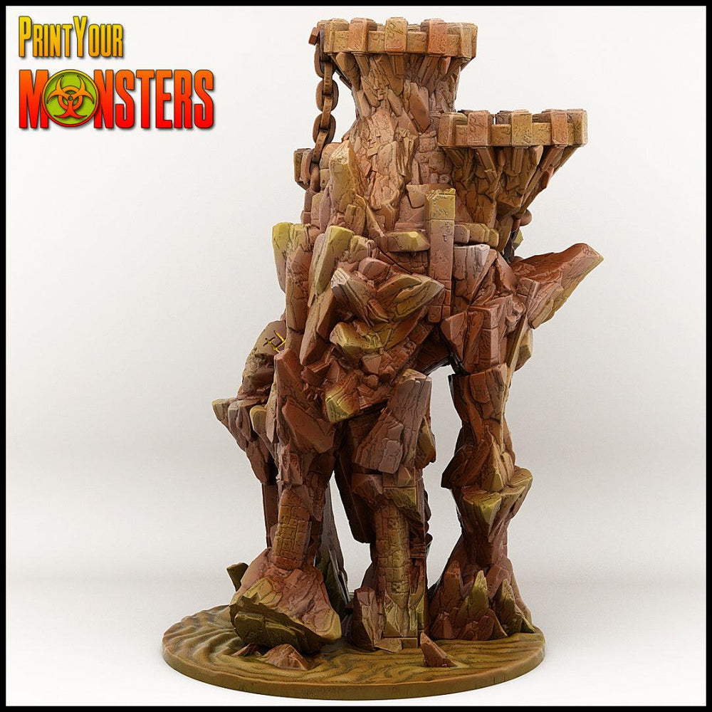 3D Printed Print your Monster Golem 28 32mm D&D (Online Only)