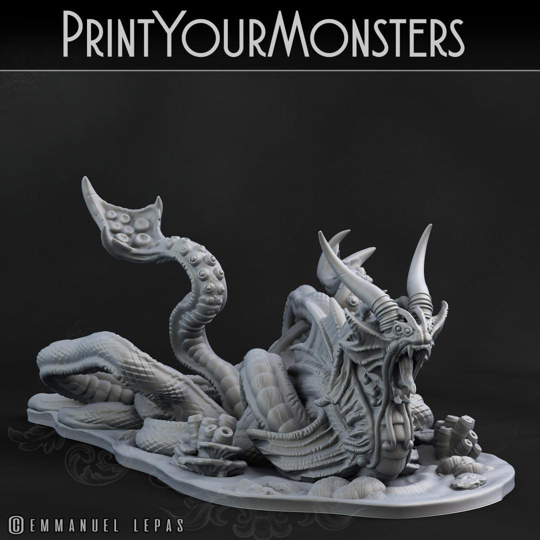 3D Printed Print your Monster Leviathan 28 32mm D&D (Online Only)