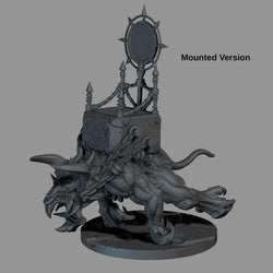 3D Printed Print your Monster Mounted Demon Creature 28 32mm D&D (Online Only)