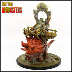 3D Printed Print your Monster Mounted Triceratops 28 32mm D&D (Online Only)