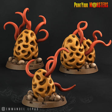3D Printed Print Your Monster Mushroom Tentacles The Lost Mushrooms 28mm - 32mm D&D Wargaming (Online Only)