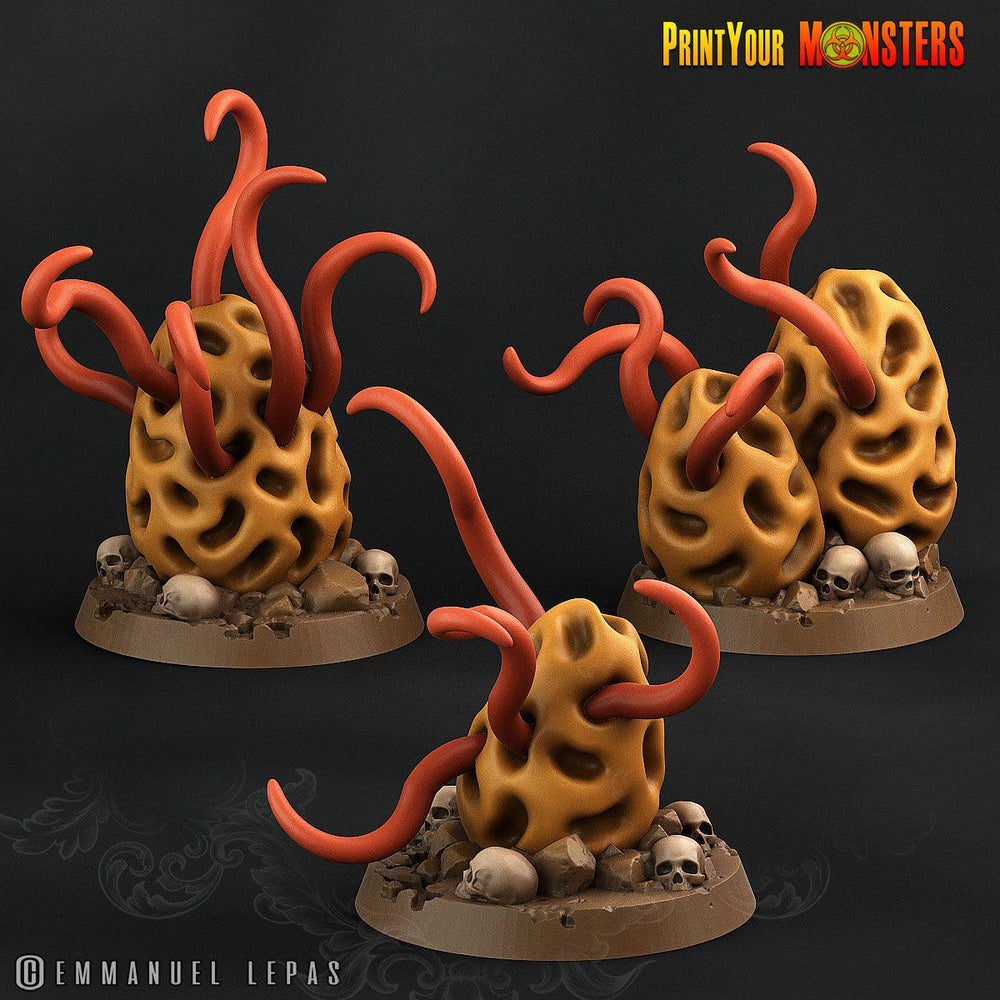 3D Printed Print Your Monster Mushroom Tentacles The Lost Mushrooms 28mm - 32mm D&D Wargaming (Online Only)
