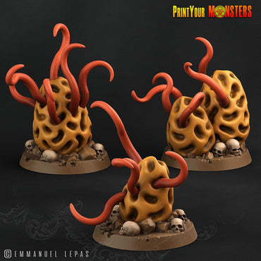 3D Printed Print Your Monster Mushroom Tentacles The Lost Mushrooms 28mm - 32mm D&D Wargaming (Online Only)