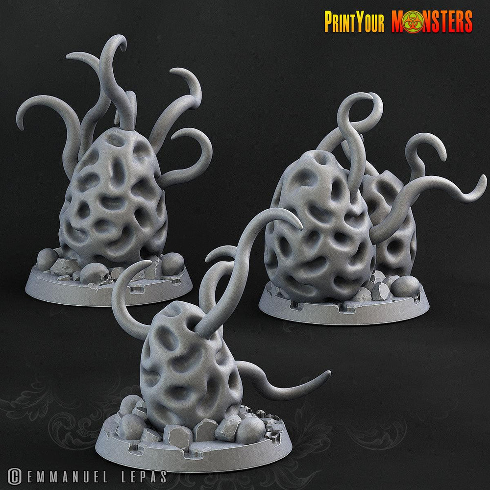 3D Printed Print Your Monster Mushroom Tentacles The Lost Mushrooms 28mm - 32mm D&D Wargaming (Online Only)