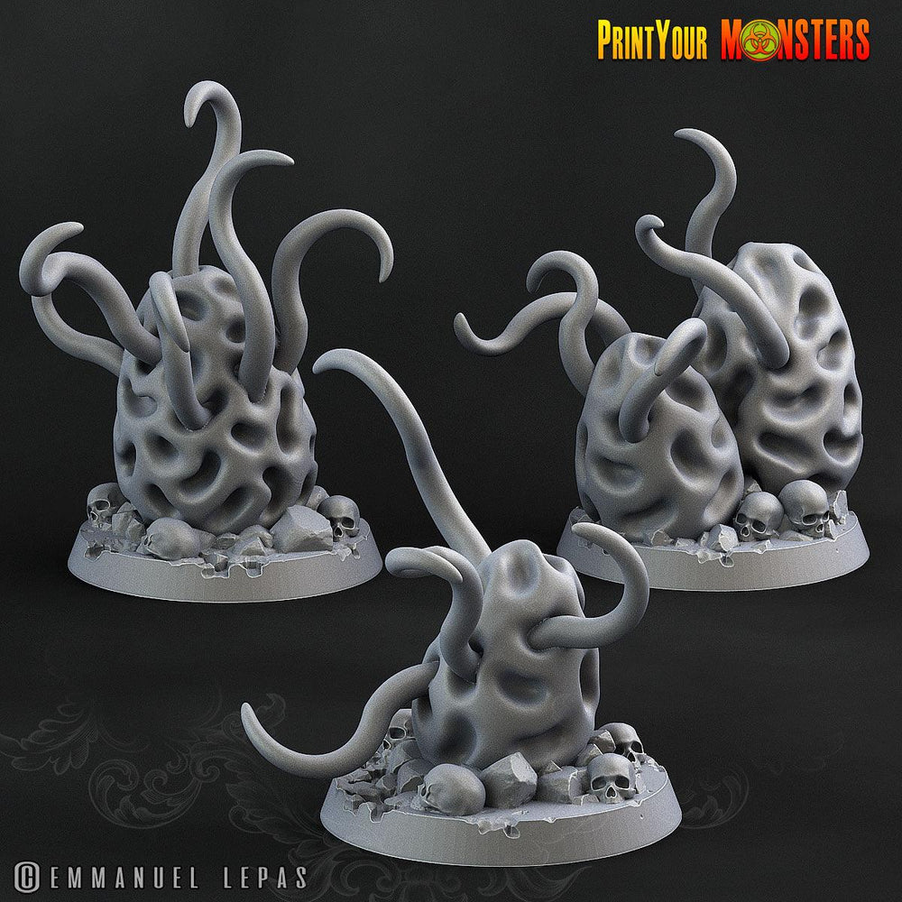 3D Printed Print Your Monster Mushroom Tentacles The Lost Mushrooms 28mm - 32mm D&D Wargaming (Online Only)