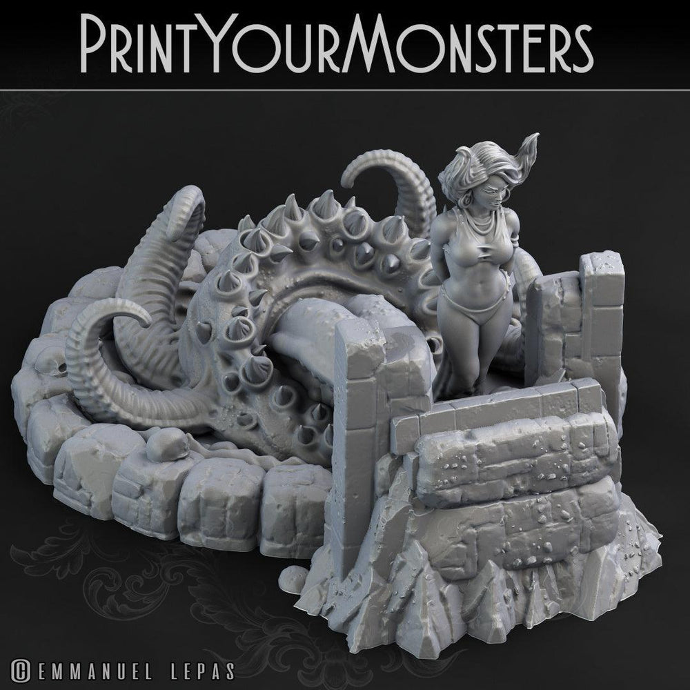 3D Printed Print your Monster Mutant Mimic 28 32mm D&D (Online Only)