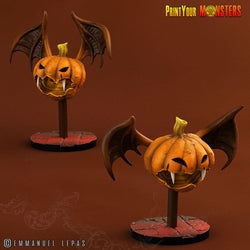 3D Printed Print your Monster Pumpkin Bats Pumpkins From Hell 28 32mm D&D (Online Only)