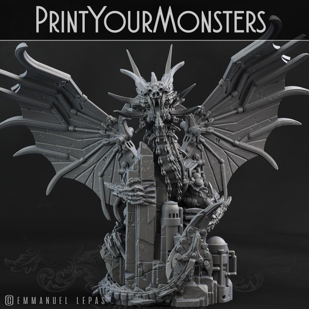 3D Printed Print your Monster Robot Dragon 28 32mm D&D (Online Only)