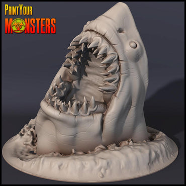 3D Printed Print your Monster Shark 28 32mm D&D (Online Only)
