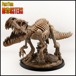 3D Printed Print your Monster Skeleton Mounted T-Rex 28 32mm D&D (Online Only)