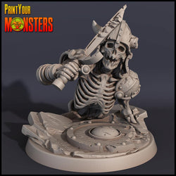 3D Printed Print your Monster Skeletons Set 28 32mm D&D (Online Only)