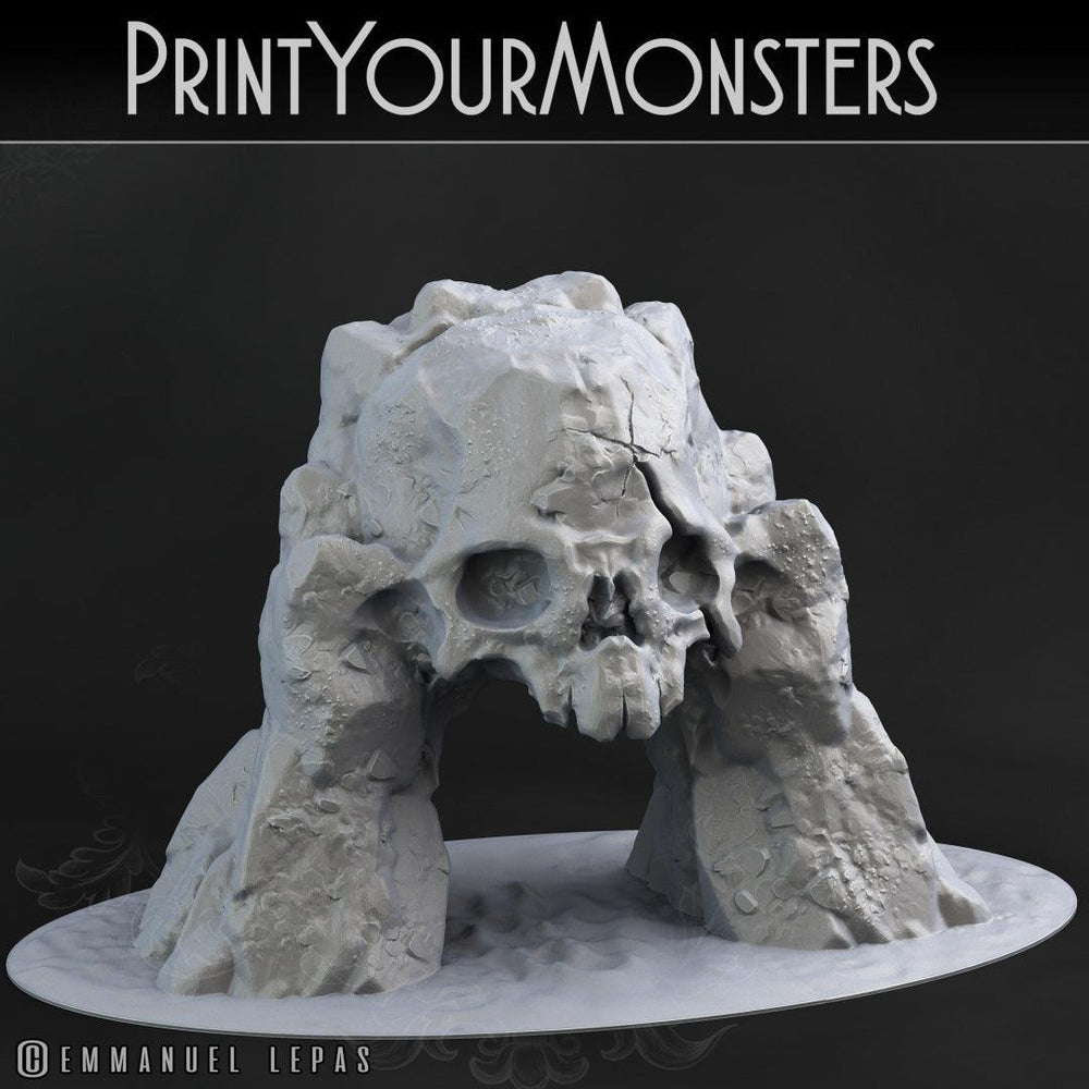 3D Printed Print your Monster Skull Ocean Gate 28 32mm D&D (Online Only)