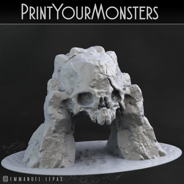 3D Printed Print your Monster Skull Ocean Gate 28 32mm D&D (Online Only)